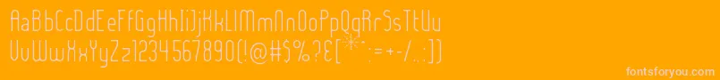 LADYIL   Font – Pink Fonts on Orange Background