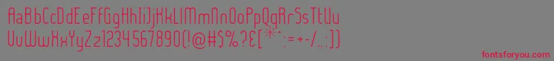LADYIL   Font – Red Fonts on Gray Background