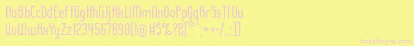 LADYIR   Font – Pink Fonts on Yellow Background