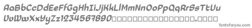 Laedoomai Italic Font – Gray Fonts on White Background