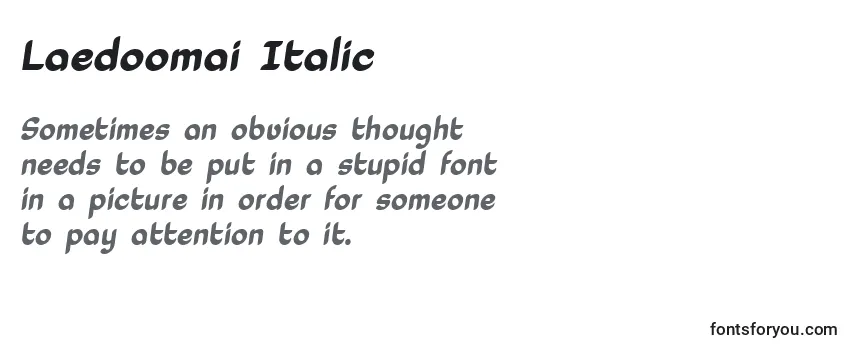 Laedoomai Italic (132136) フォントのレビュー