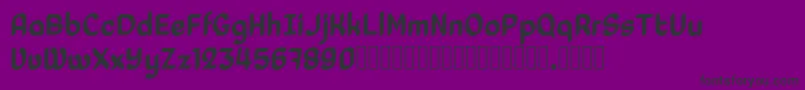 Laedoomai Font – Black Fonts on Purple Background