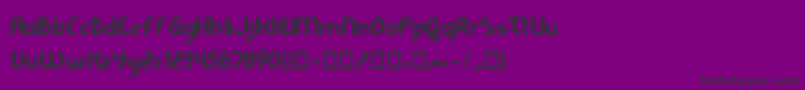 LAGE GRAFICA  -Schriftart – Schwarze Schriften auf violettem Hintergrund