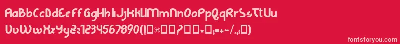 LAGE GRAFICA   Font – Pink Fonts on Red Background