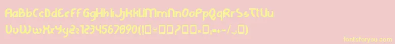 LAGE GRAFICA   Font – Yellow Fonts on Pink Background