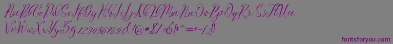 Lagena Font – Purple Fonts on Gray Background