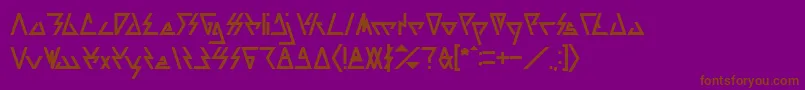 LAGGTASTIC Bold Font – Brown Fonts on Purple Background