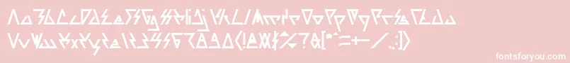 フォントLAGGTASTIC Bold – ピンクの背景に白い文字