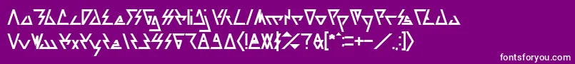 Шрифт LAGGTASTIC Bold – белые шрифты на фиолетовом фоне