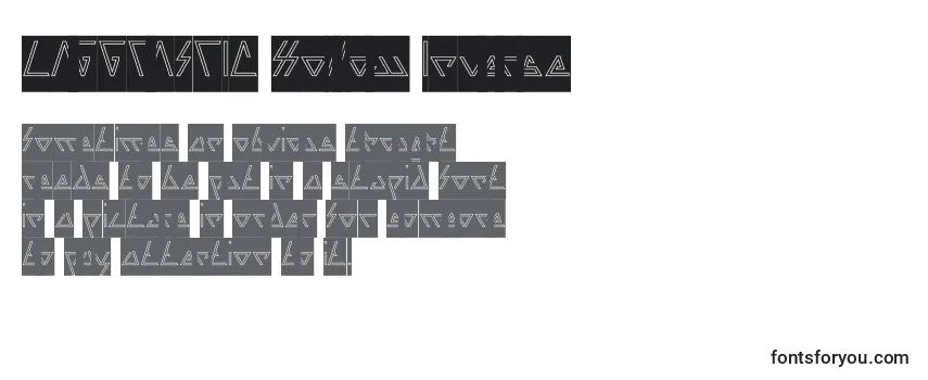 Schriftart LAGGTASTIC Hollow Inverse