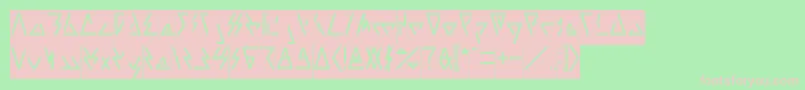 LAGGTASTIC Inverse Font – Pink Fonts on Green Background