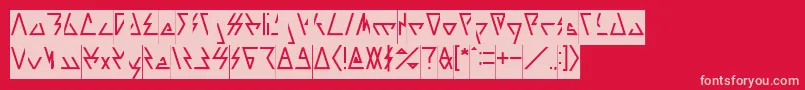 LAGGTASTIC Inverse Font – Pink Fonts on Red Background