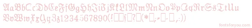 GfGesetz Font – Pink Fonts on White Background