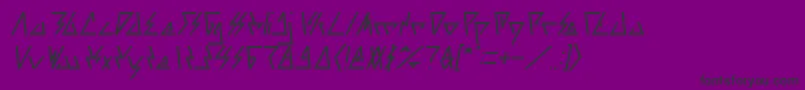 LAGGTASTIC Italic Font – Black Fonts on Purple Background