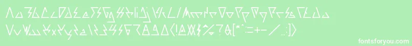 LAGGTASTIC Light Font – White Fonts on Green Background