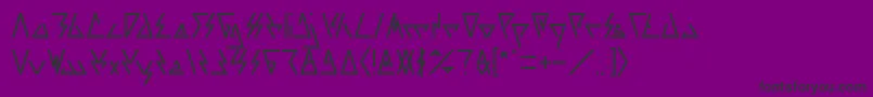 LAGGTASTIC Font – Black Fonts on Purple Background