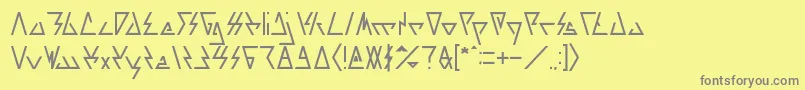 LAGGTASTIC Font – Gray Fonts on Yellow Background
