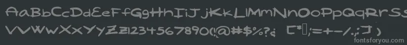 Laila Font – Gray Fonts on Black Background