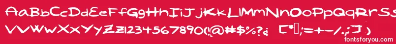 Laila Font – White Fonts on Red Background