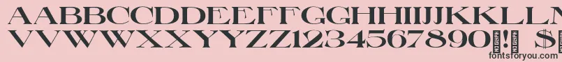 LakeGiles Font – Black Fonts on Pink Background