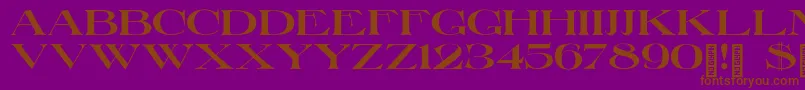 LakeGiles Font – Brown Fonts on Purple Background