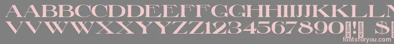 Więcej informacji o czcionce LakeGiles Czcionka LakeGiles – różowe czcionki na szarym tle