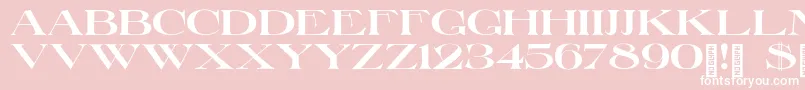 LakeGiles Font – White Fonts on Pink Background