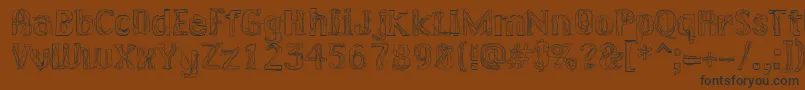 LAKERG   Font – Black Fonts on Brown Background
