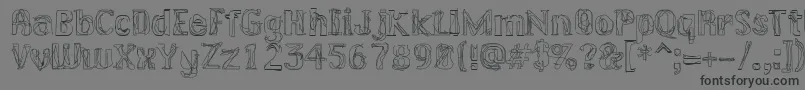 LAKERG   Font – Black Fonts on Gray Background