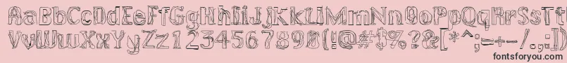LAKERG   Font – Black Fonts on Pink Background