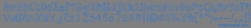 LAKERG   Font – Blue Fonts on Gray Background
