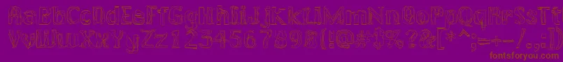 LAKERG   Font – Brown Fonts on Purple Background
