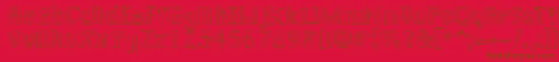 LAKERG   Font – Brown Fonts on Red Background