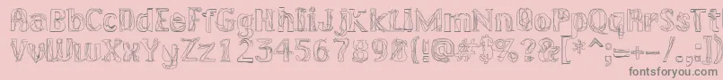 LAKERG   Font – Gray Fonts on Pink Background