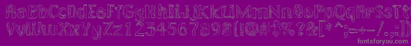 LAKERG   Font – Gray Fonts on Purple Background