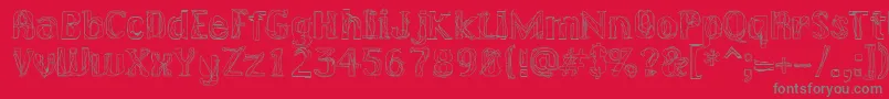 LAKERG   Font – Gray Fonts on Red Background