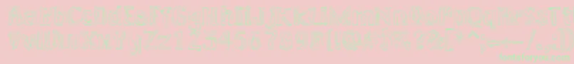 LAKERG   Font – Green Fonts on Pink Background