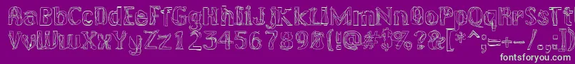 LAKERG   Font – Green Fonts on Purple Background