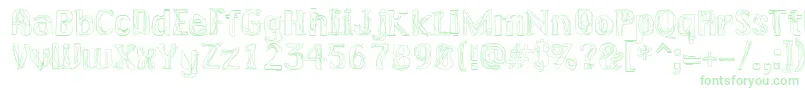 LAKERG   Font – Green Fonts on White Background