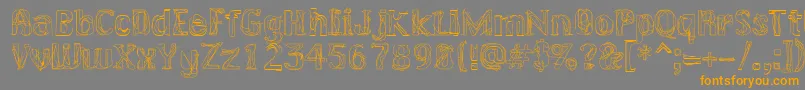 LAKERG   Font – Orange Fonts on Gray Background
