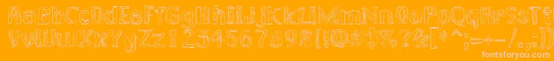 LAKERG   Font – Pink Fonts on Orange Background
