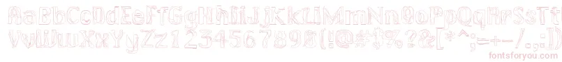 LAKERG   Font – Pink Fonts on White Background