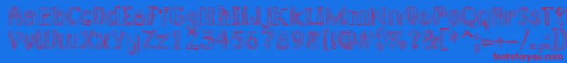 LAKERG   Font – Red Fonts on Blue Background
