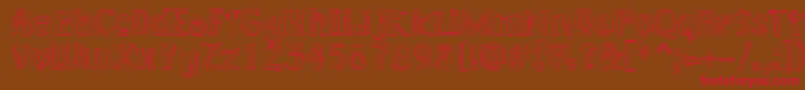 LAKERG   Font – Red Fonts on Brown Background