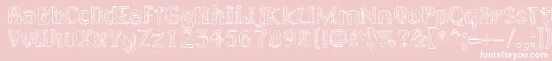 LAKERG   Font – White Fonts on Pink Background