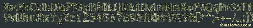 LAKERG   Font – Yellow Fonts on Black Background