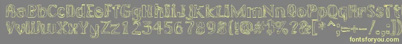 LAKERG   Font – Yellow Fonts on Gray Background