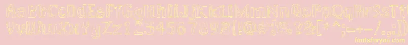 LAKERG   Font – Yellow Fonts on Pink Background