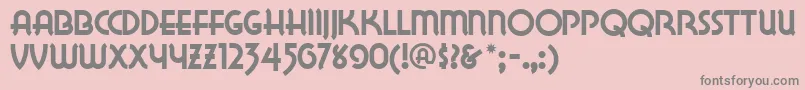 LAKEWN   Font – Gray Fonts on Pink Background