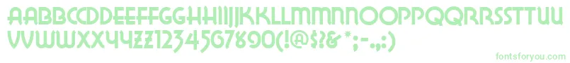 LAKEWN   Font – Green Fonts on White Background